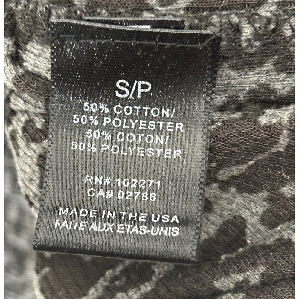 Rogue Long-Sleeved Gray Patterned Shirt Ribbed Texture Women's Size Small‎ - Picture 4 of 5